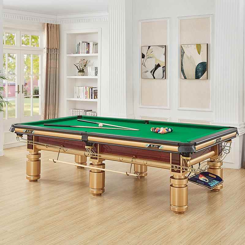 台球桌厂中式黑八台球俱乐部用台钢库青石板标准型台球桌广东江门