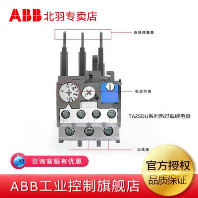 AB热过载NHE继电器TA25DBU-8.5M空气式低压接触器690V低压接触器