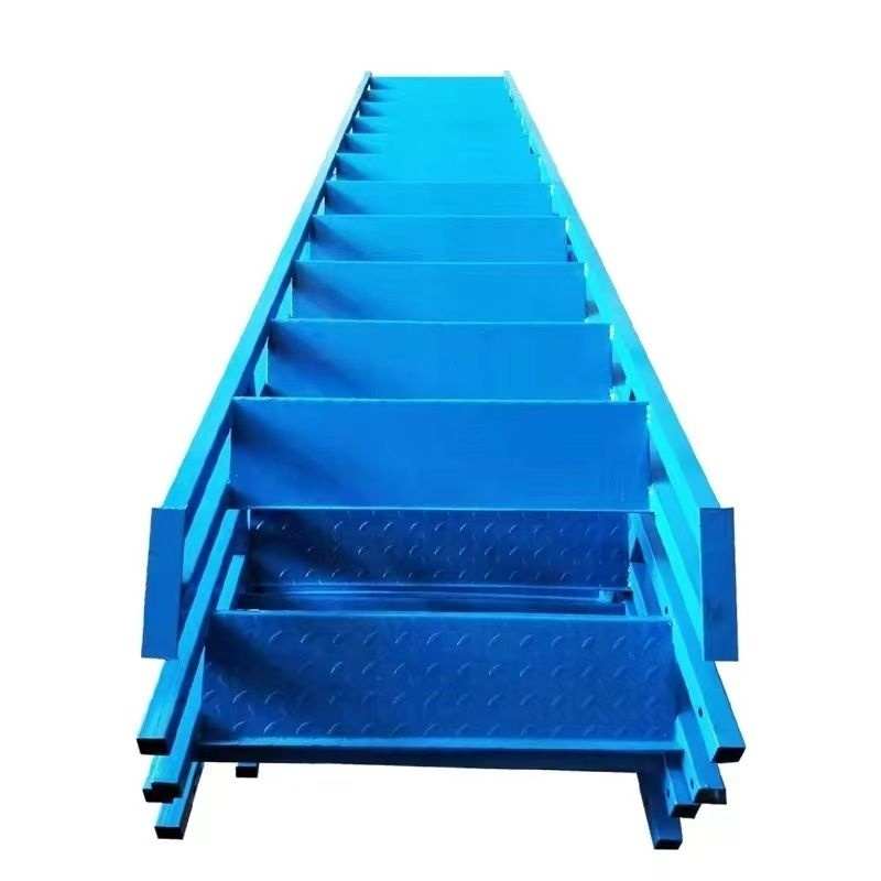 15j401热镀锌钢爬梯消防水池混凝土井外墙安全护笼钢斜梯生产厂家