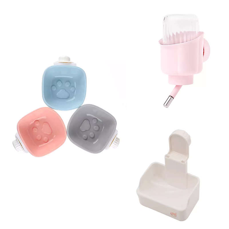 兔子喂食器自动饮水器固定防打翻食盆滚珠悬挂大容量龙猫豚鼠水壶