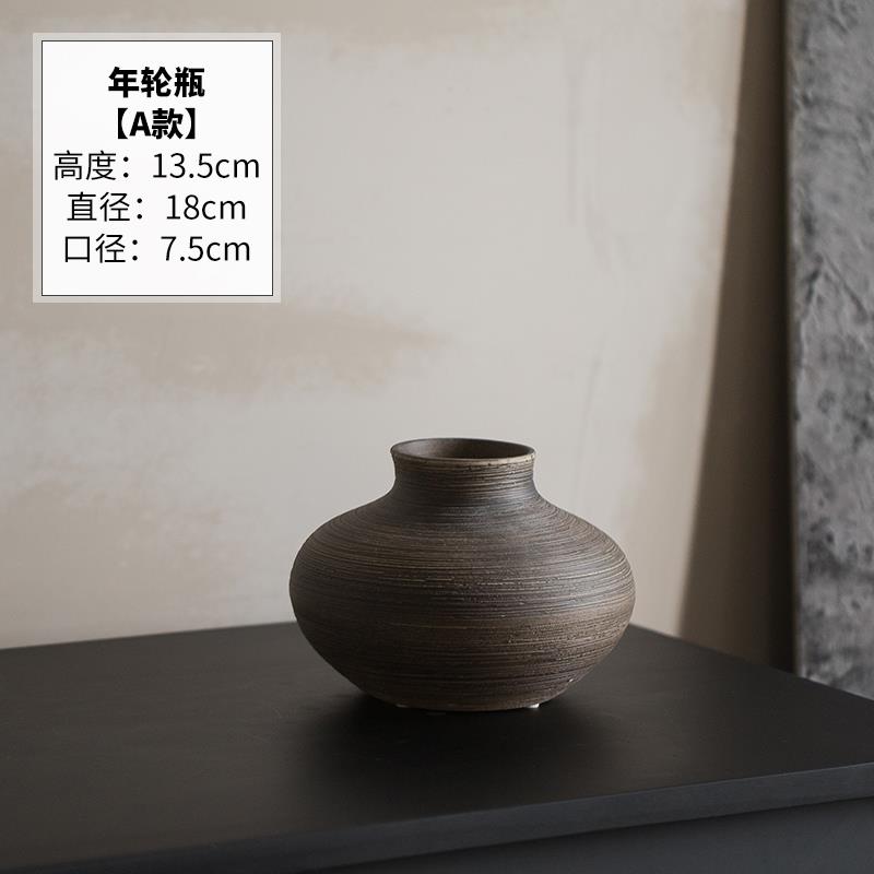 高档景德镇瓷花瓶插花小清新复古花简约花器干花水培插客厅陶中鲜