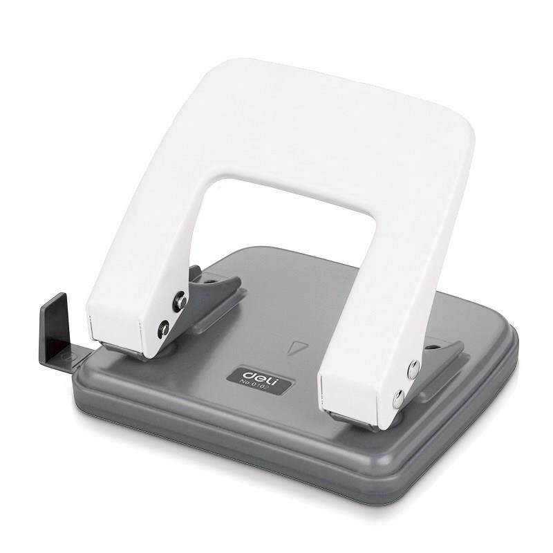 (deli)φ6mm可打20页两孔打孔器打孔机(带标尺) 中号混色0102
