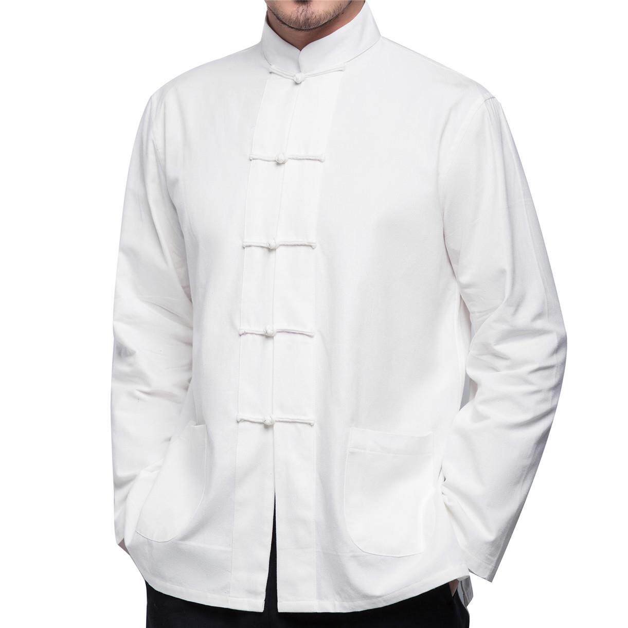 高档中国风唐上装男衣装春老秋外套长袖青年中年居士服古装汉服夏