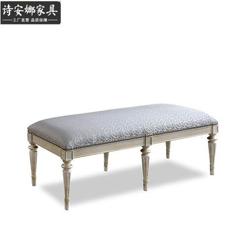 美式双人床主卧欧式双人婚床1.8米实木布艺床全屋家具