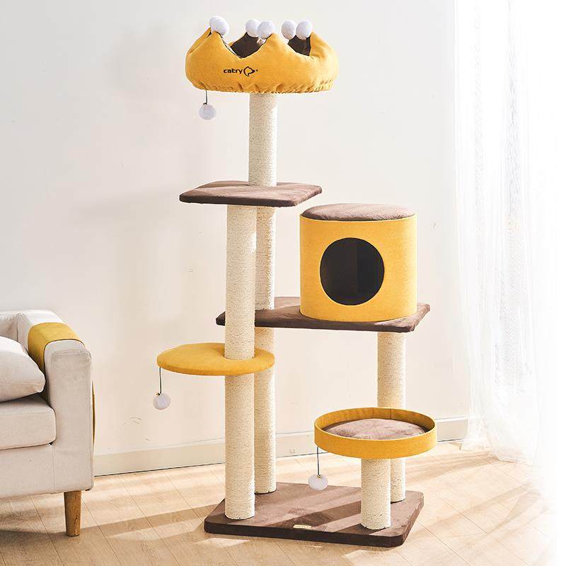 正品大瑞凯C架atry皇冠猫爬架型剑麻柱猫磨爪猫窝猫树猫一体猫咪