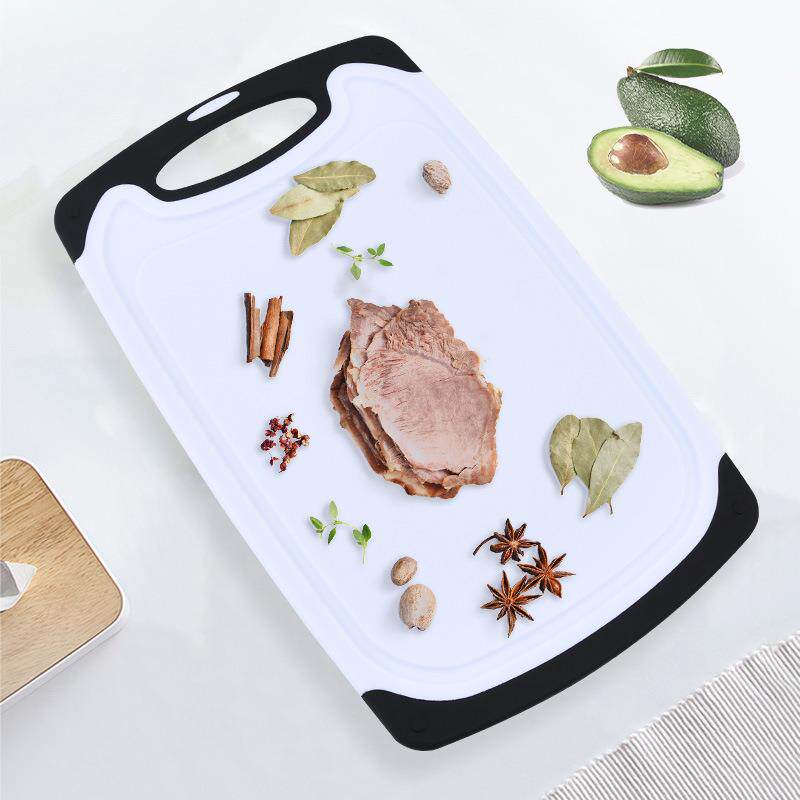新款直销家用双面加厚切菜板黑白时尚切水果宝宝辅食两用砧板方便