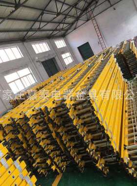 6米玻梯璃升钢单升降钢玻璃JT绝缘梯降梯电工梯