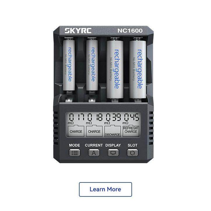 SKYRC NC1600 充电器 AA/AAA镍氢镍铬5号7号电池用带分析功能