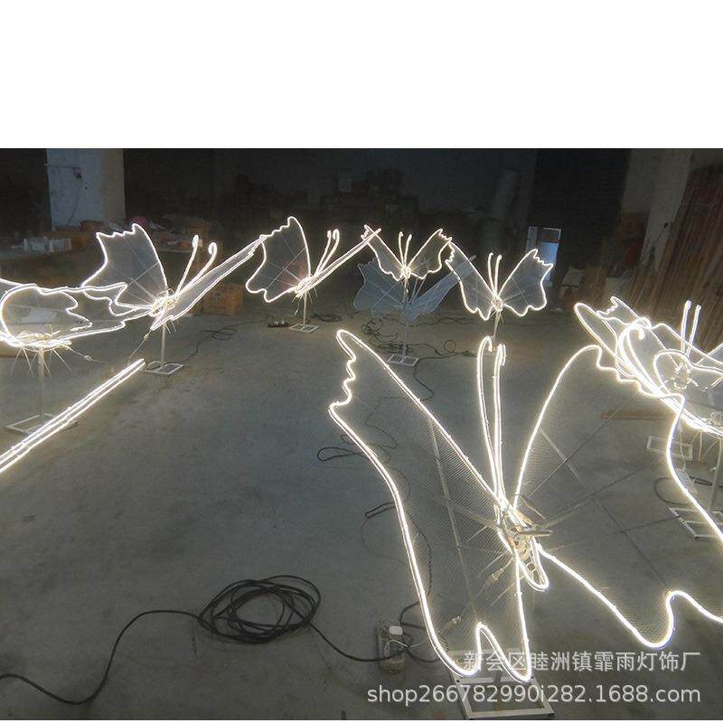 文旅夜游大型灯光节LED造型灯商场公园景区户外梦幻蝴蝶动物彩灯