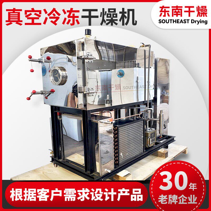 不锈钢大型干燥机脱水蔬菜真空冷冻干燥机蚕蛹蚕茧真空冻干机