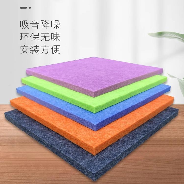 聚酯纤T维音605板吸K房V装修影院隔音琴房专用隔音板墙体材料板厂