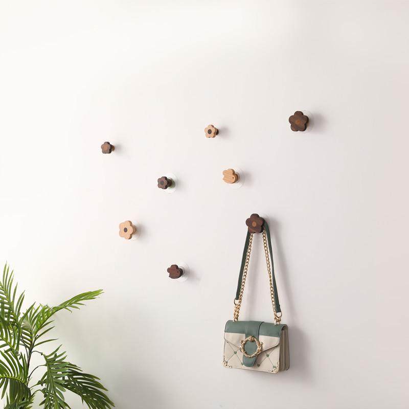 创意实木挂衣钩进门玄关墙壁挂衣架衣帽钩免打孔装饰挂钩柜门马小,家庭/个人清洁工具,粘钩,淘宝优惠券,粉丝福利购,淘宝优惠卷