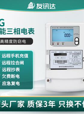 公寓宿舍国网表4G三相壁挂式多用电表 DTY2027远程预付费智能电表