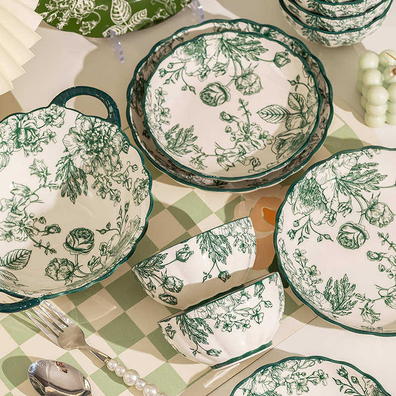 轻奢碗碟套装高级家用饭碗盘子全套组合陶瓷餐具乔迁生日礼品碗具,餐饮具,餐具瓷器套装,淘宝优惠券,粉丝福利购,淘宝优惠卷