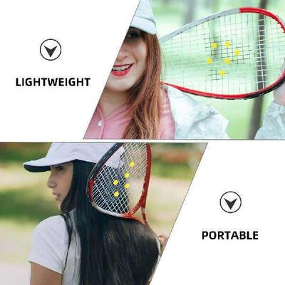 4 Pcs Racket Vibration Damper Yellow Silicone Practical