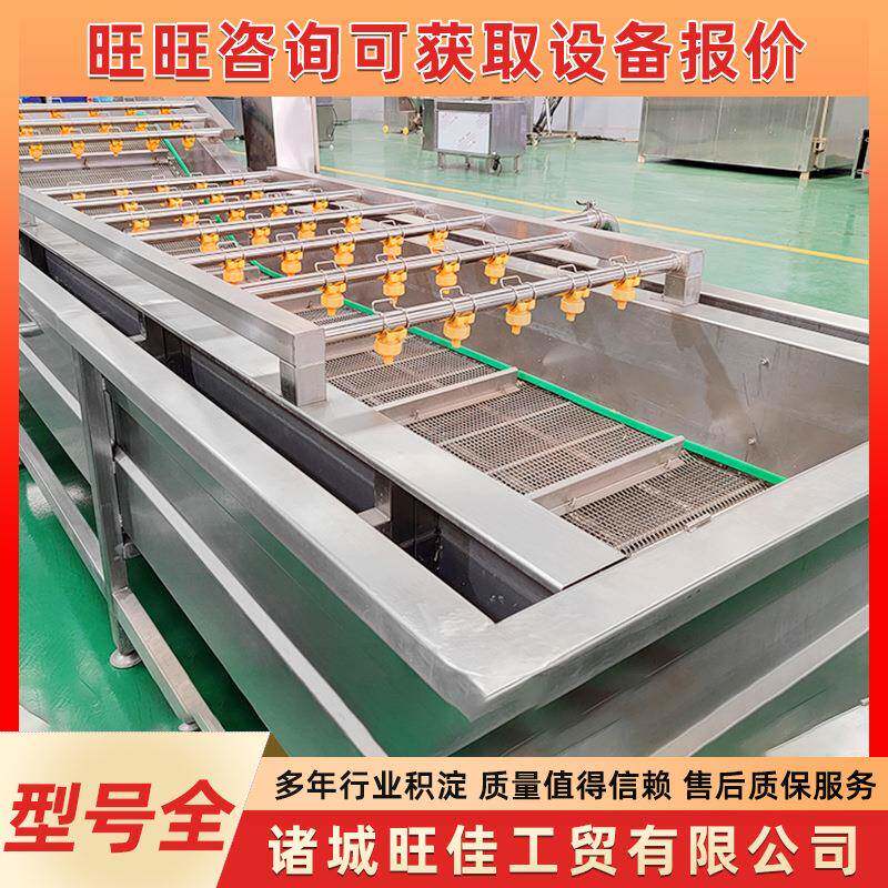 全自动蔬菜清洗机海带清洗线藕片清洗设备果蔬气泡清洗机