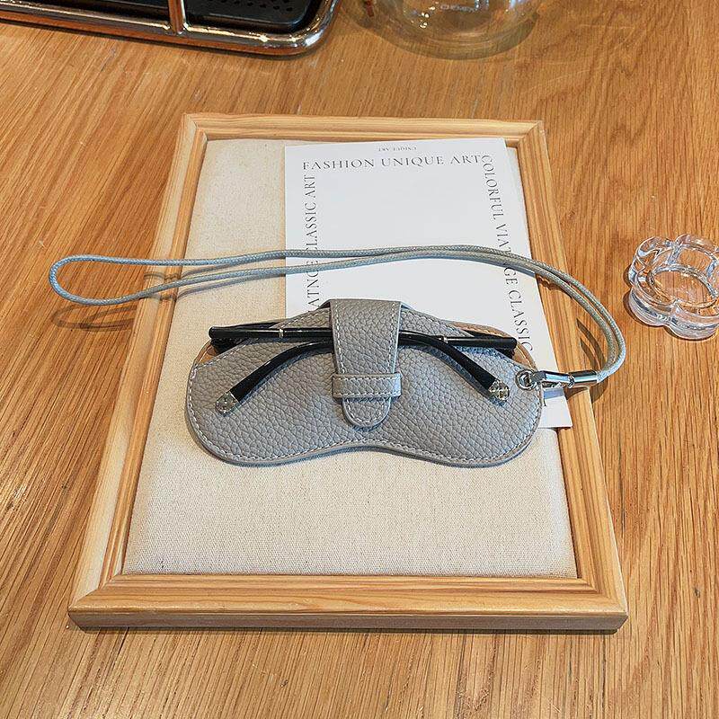 眼镜包便携ins眼镜盒抗压太阳墨镜收纳袋男女近视眼镜保护套挂脖