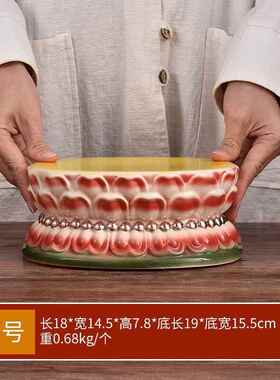 正品陶垫瓷观音座座莲花座佛佛像底座供奉佛像垫佛台礼家佛加高摆