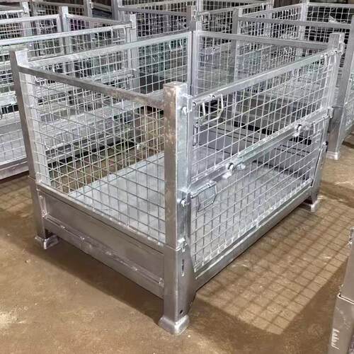 重型仓储笼销售上海托盘厂家供应折叠式可堆叠网格料箱