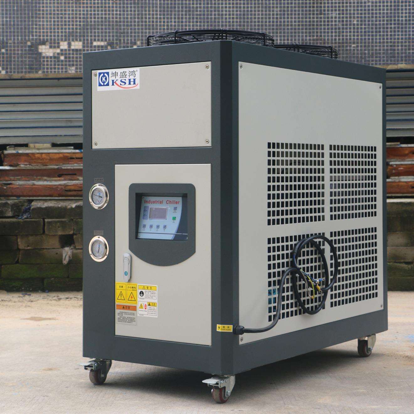 风冷式工业冷水机组冰水机组5匹大功率低温电镀冻水机环保冷风机
