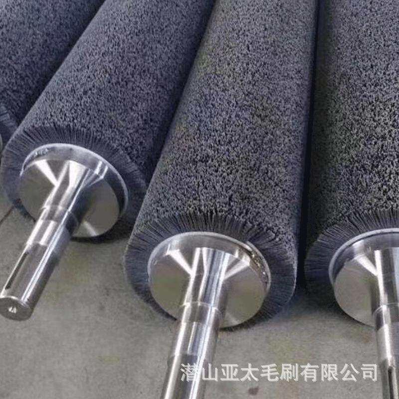 清洗机毛刷辊机械设备钢丝刷辊除锈打磨抛光钢丝辊不锈钢丝毛刷辊