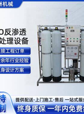 0.25-2吨RO反渗透水处理设备小型去离子净水设备工业纯净水机