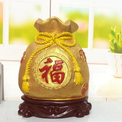 高档存钱罐成实人家装摆设创意福袋个性用储罐摔儿防童宝宝生日蓄