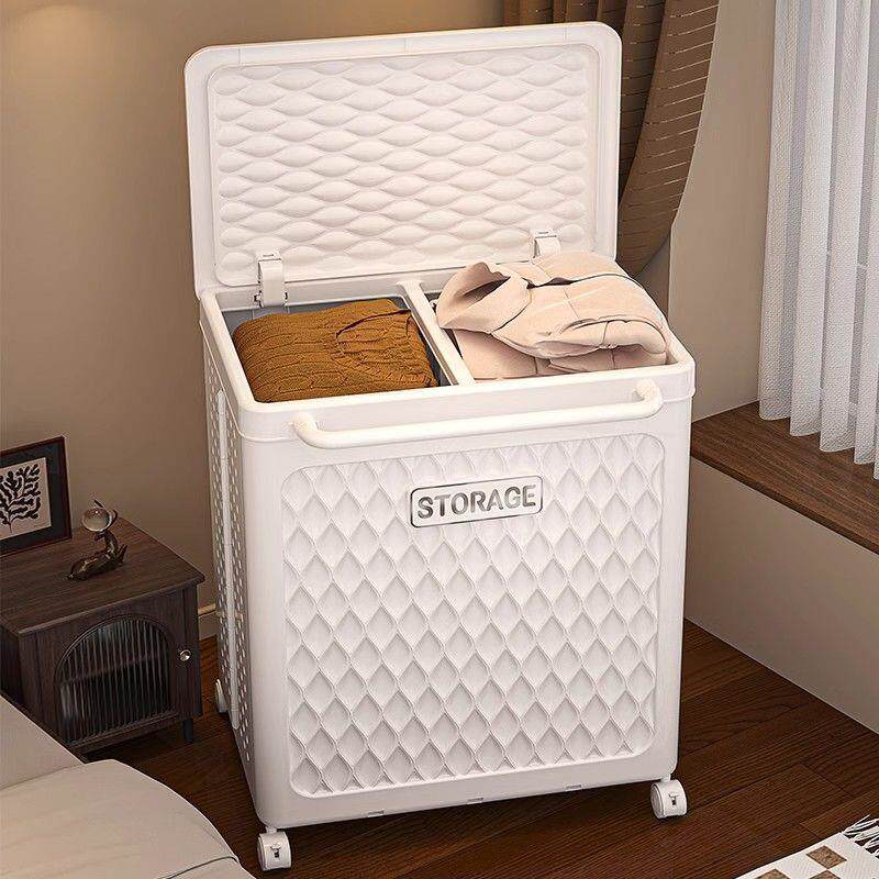 衣服收纳箱折叠带盖容量家用带滑轮加厚被子储物
