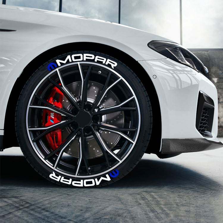 [MOPAR]汽车摩托车轮胎装饰贴纸字母贴个性立体连体字母贴改装车