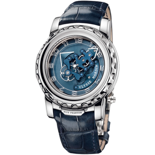 [9.8新]雅典表奇想系列18K白金手动机械陀飞轮手表男020-81