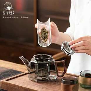 高硼硅玻璃可电陶炉直接加热蒸煮泡茶壶家用待客透明玻璃花茶壶