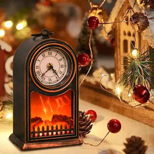 彷真火焰灯壁炉氛围感灯直播间装饰摆饰房间卧室假火炉小夜灯礼物