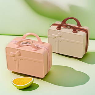 化妆箱女14寸手提行李箱包伴手礼小型轻便可挂旅行箱迷你收纳箱子