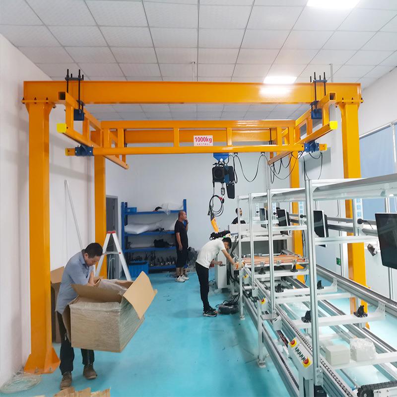 厂家供应刚性悬挂起重机单梁轻型1T0.5T钢性轨道KBK起重机