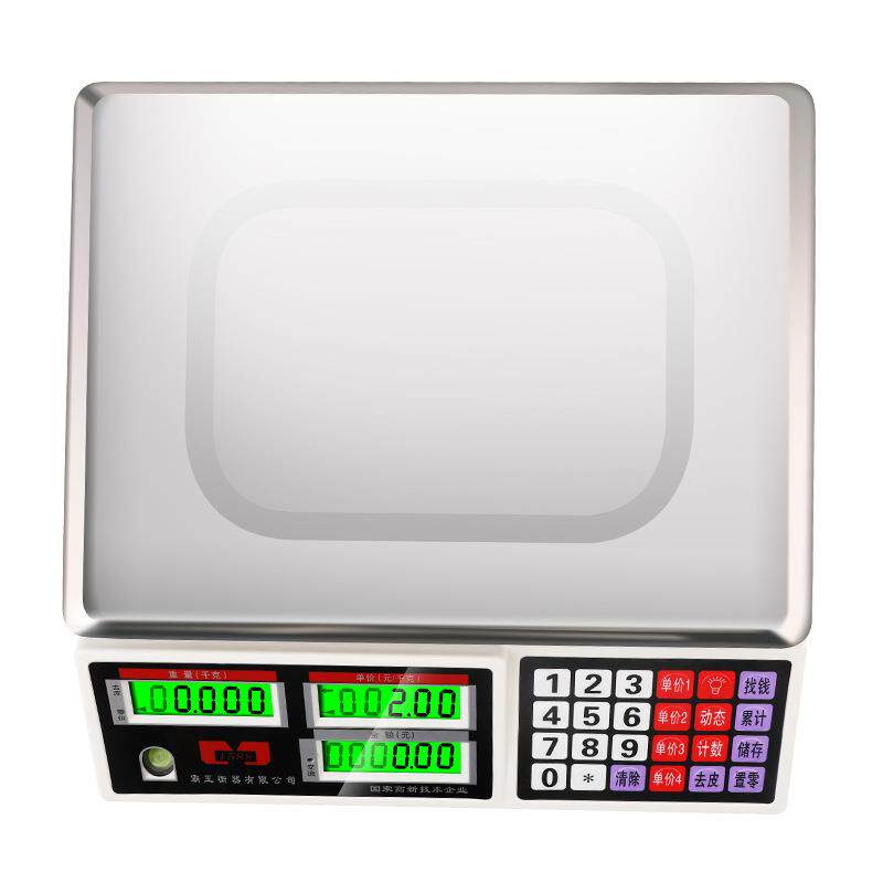 霸王电子秤计价秤台秤实用30kg商用秤台称超市秤 水果秤计价台称