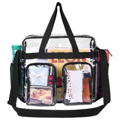 Multiple external pockets, V transparent tote bag, outdoor