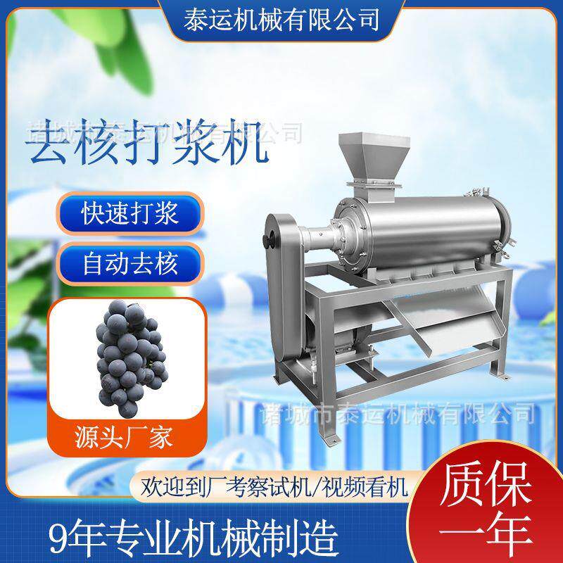 枇杷去核打浆机西梅打泥机西梅油桃去核机器葡萄去籽去梗打浆设备