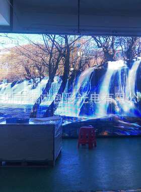 LED格栅屏 网红酒吧冰屏显示屏贴膜屏珠宝店舞台3D格栅屏