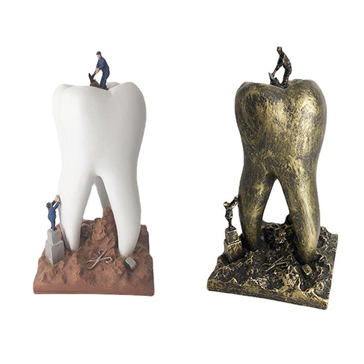 牙齿工艺品牙科摆件牙科诊所装饰品桌面展柜摆件开业送礼牙科礼品