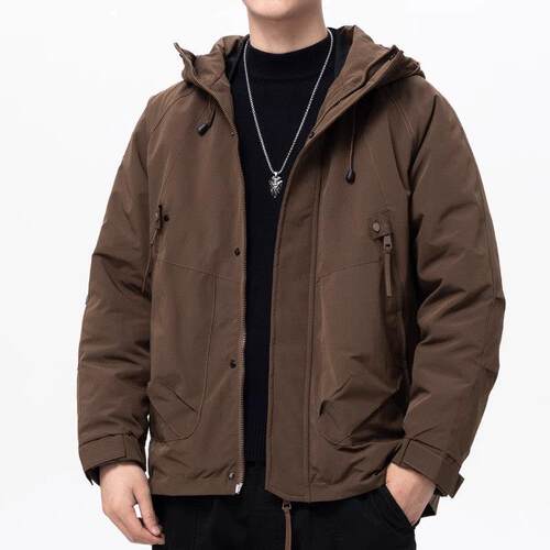 ROLENZ高端品牌工装派克可脱卸内胆羽绒服男冬季三合一冲锋衣外套