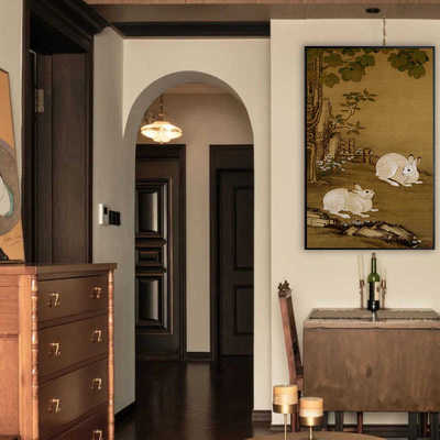 春阁倦读新中式古朴仕女图人物国画古风餐厅客厅书房玄关墙面挂画