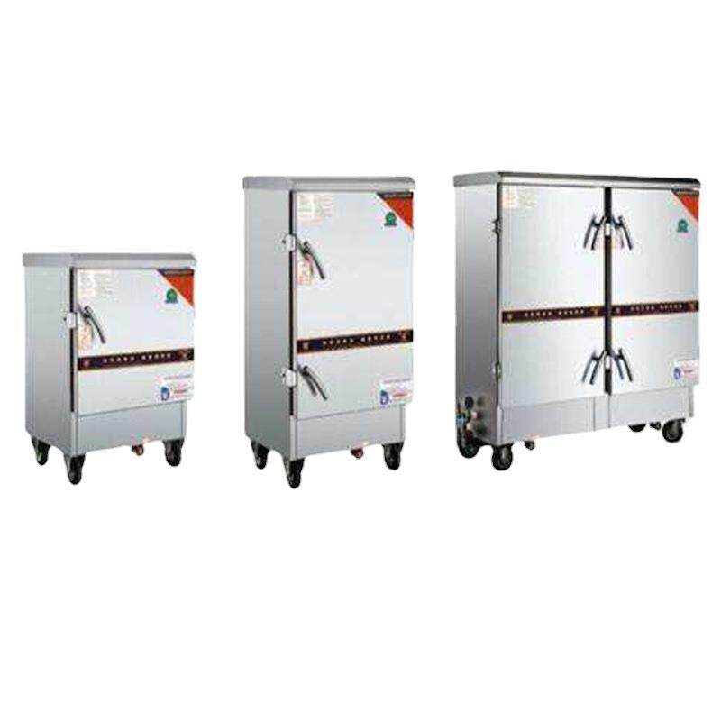 电热单门双门蒸饭箱12盘24盘蒸饭车厨房学校食堂用蒸饭柜电蒸箱