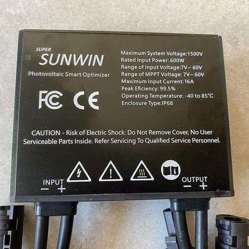 600W全铝金属外壳光伏智能优化器Solar power optimizer提升发电