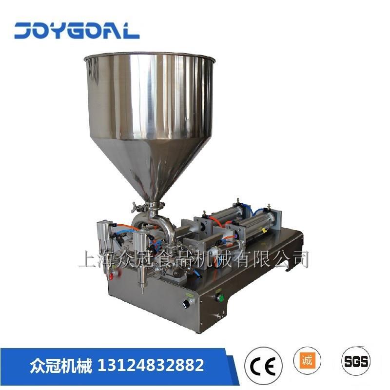 食用油洗洁精生产线双头手动膏液体搅拌定量灌装机分装精准机械