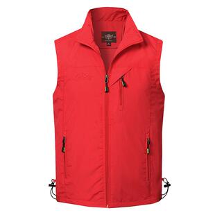 season outdoor sports Zipper hiking vest running pocket