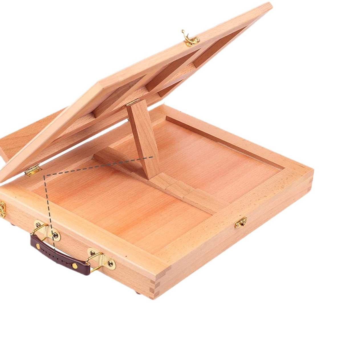 便携式画架木质画架桌面台式榉木松木画板美术生儿童实木展示画架