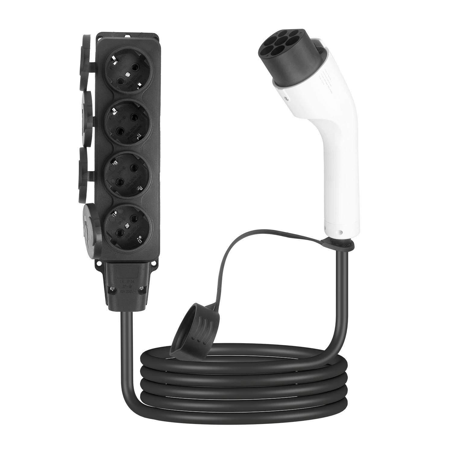 ST-E297G新能源电动汽车国标车端放电枪3.5KWSK插头4孔排插