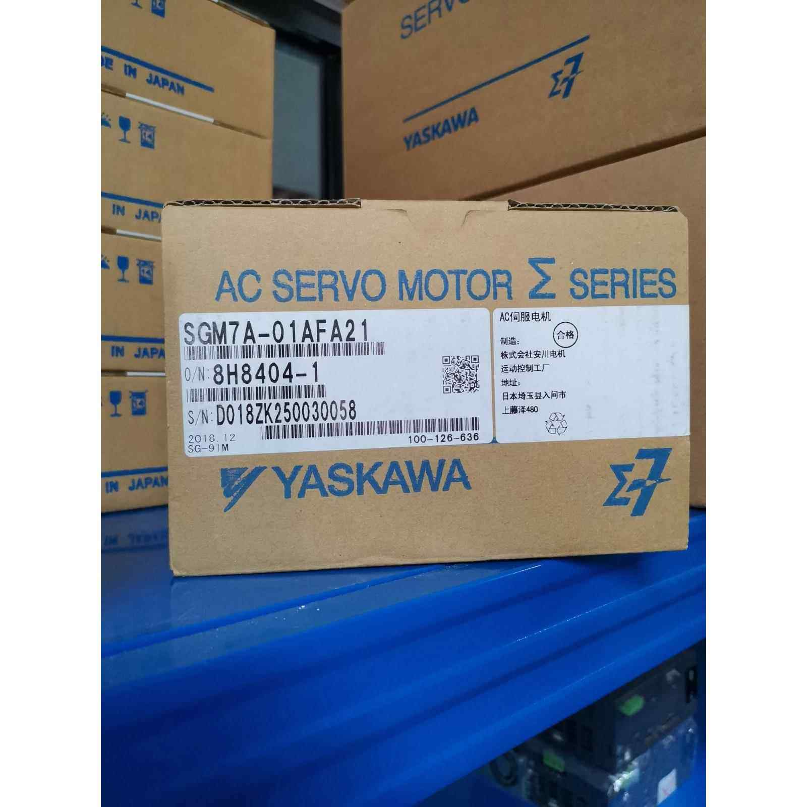 全新原包装正品安川7系列100W伺服电机SGM7A-01AFA21质保包邮议价