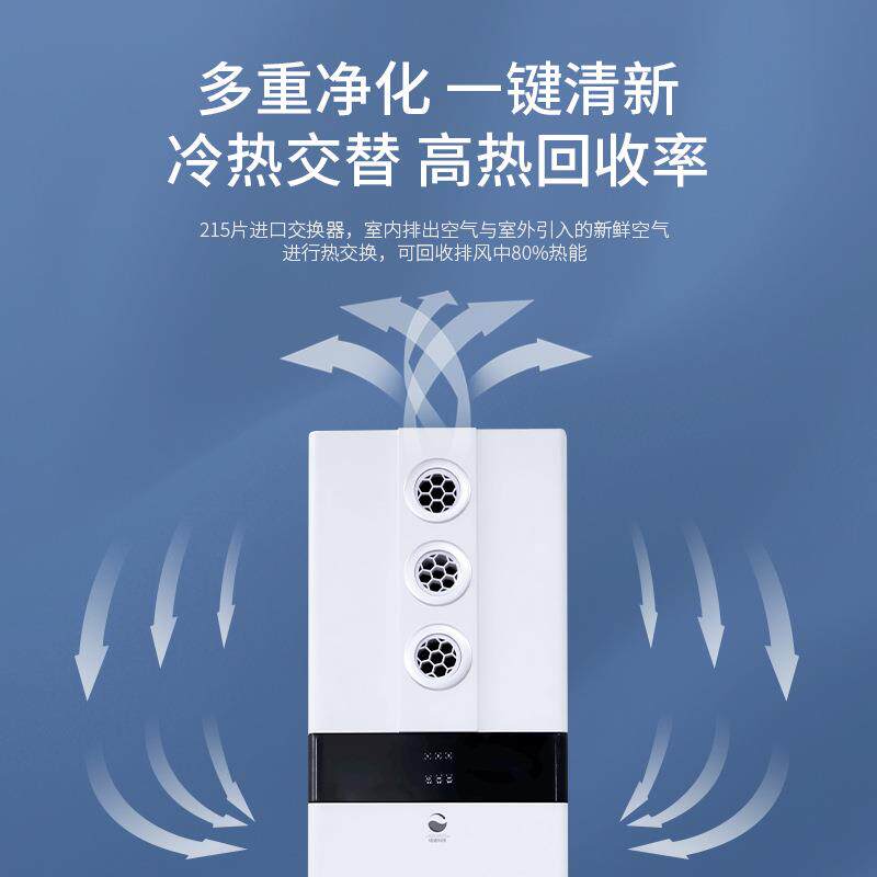 厂家直销 柜式新风机消毒净化机 家用商用新风系统换气机