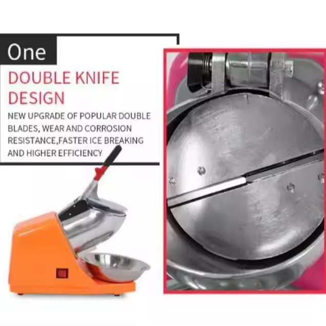 新款双刀碎冰机破冰机商用沙冰机雪花机家用打冰机刨冰机批发